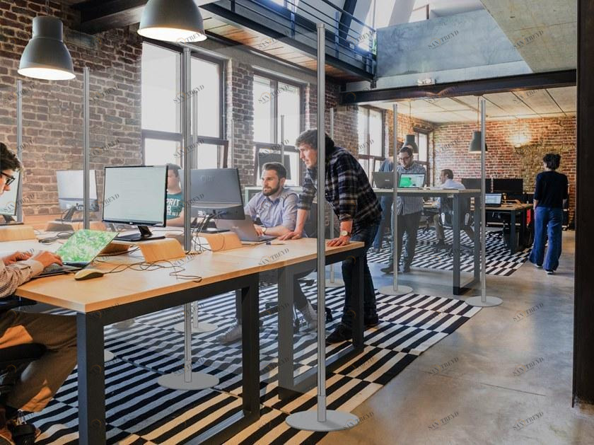 Slalom Отдельностоящая офисная перегородка из акрилового стекла Partition system sun-id-1384522