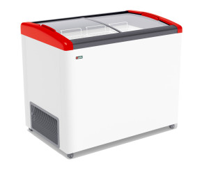 1229607 Морозильный ларь Frostor Gellar FG 375 E белый, красный