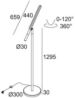 Delta Light Регулируемый светодиодный торшер Xy180 sun-id-1462046 - Вид №1