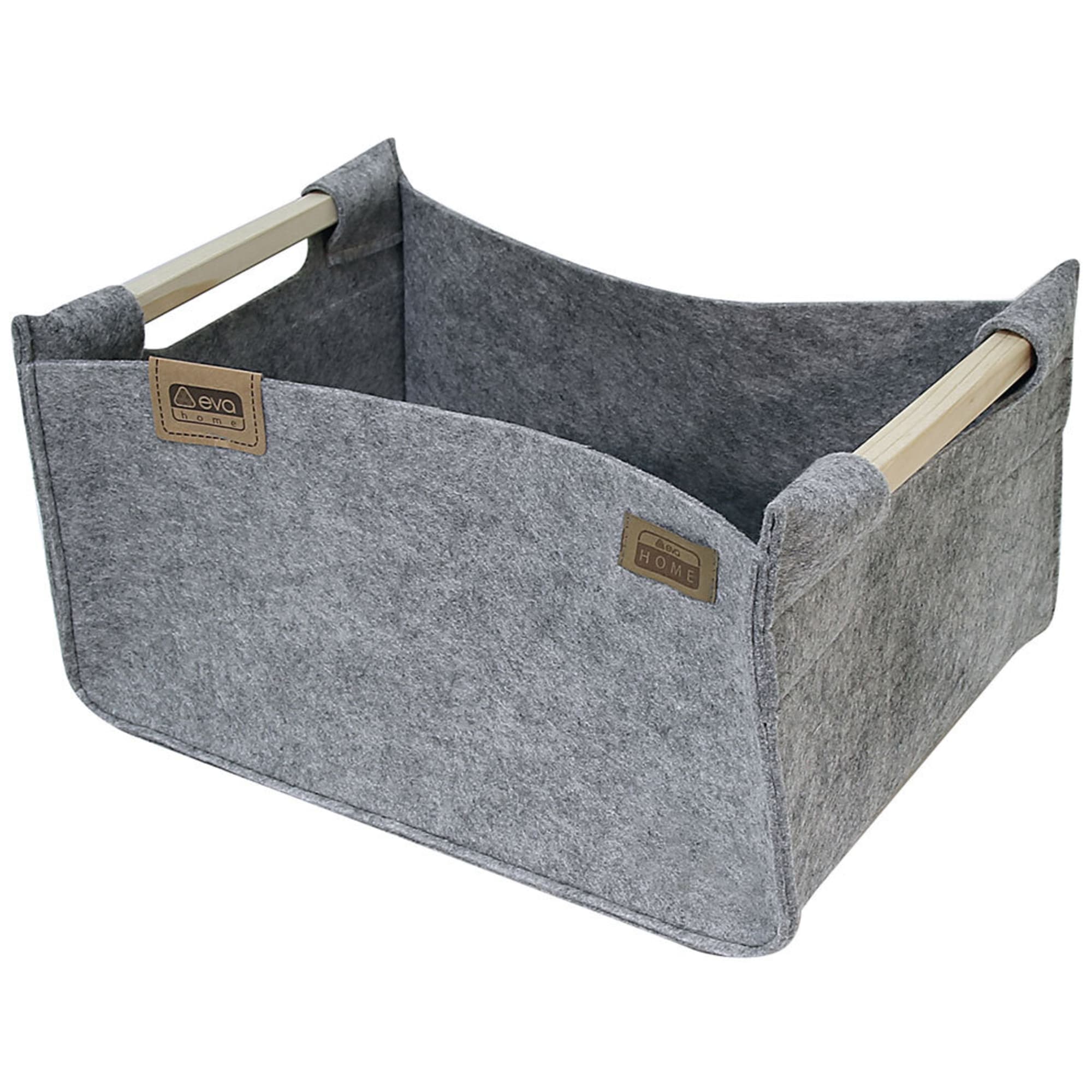 85324747 Корзинка прямоугольная Scandi 42x21x30 см цвет светло-серый нет Santreyd 