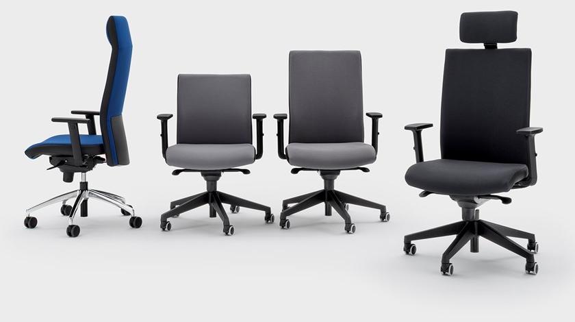 Viganò Вращающееся офисное кресло из ткани на колесиках Logika sun-id-1506217 - Вид №2