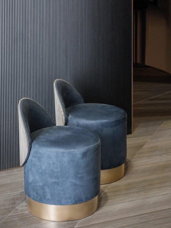 Shake Круглый пуф из нубука с обивкой Hege sun-id-1420961 - Вид №2