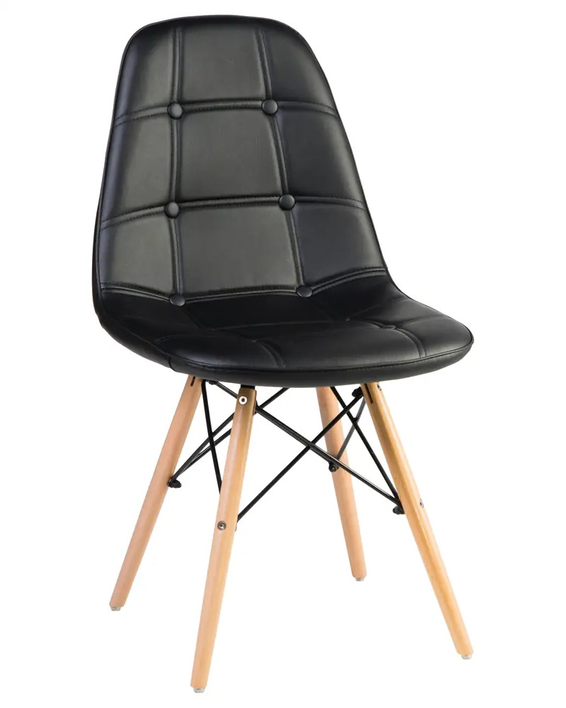 90297656 Кухонный стул Dobrin Bennet LMZL 44.5x44x54 см искусственная кожа цвет черный STLM-0173533