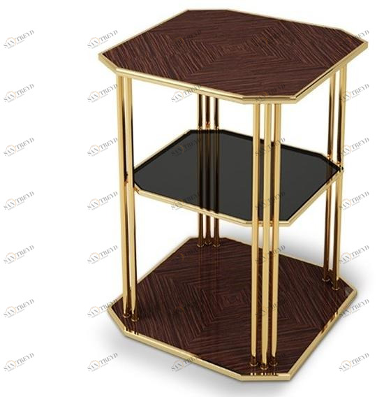 Porustudio Журнальный столик из латуни для гостиной sun-id-1477401