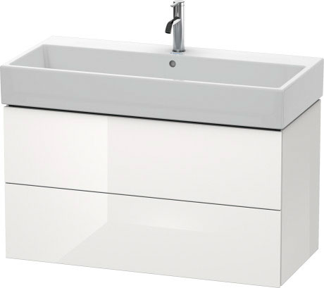 LC627809191 L-Cube Тумбочка подвесная Серо-коричневый декор Duravit - Вид №2