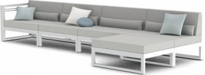 MNST700 Concept 4 PCA белый f8 текстиль белый t8 правый Manutti Fuse
