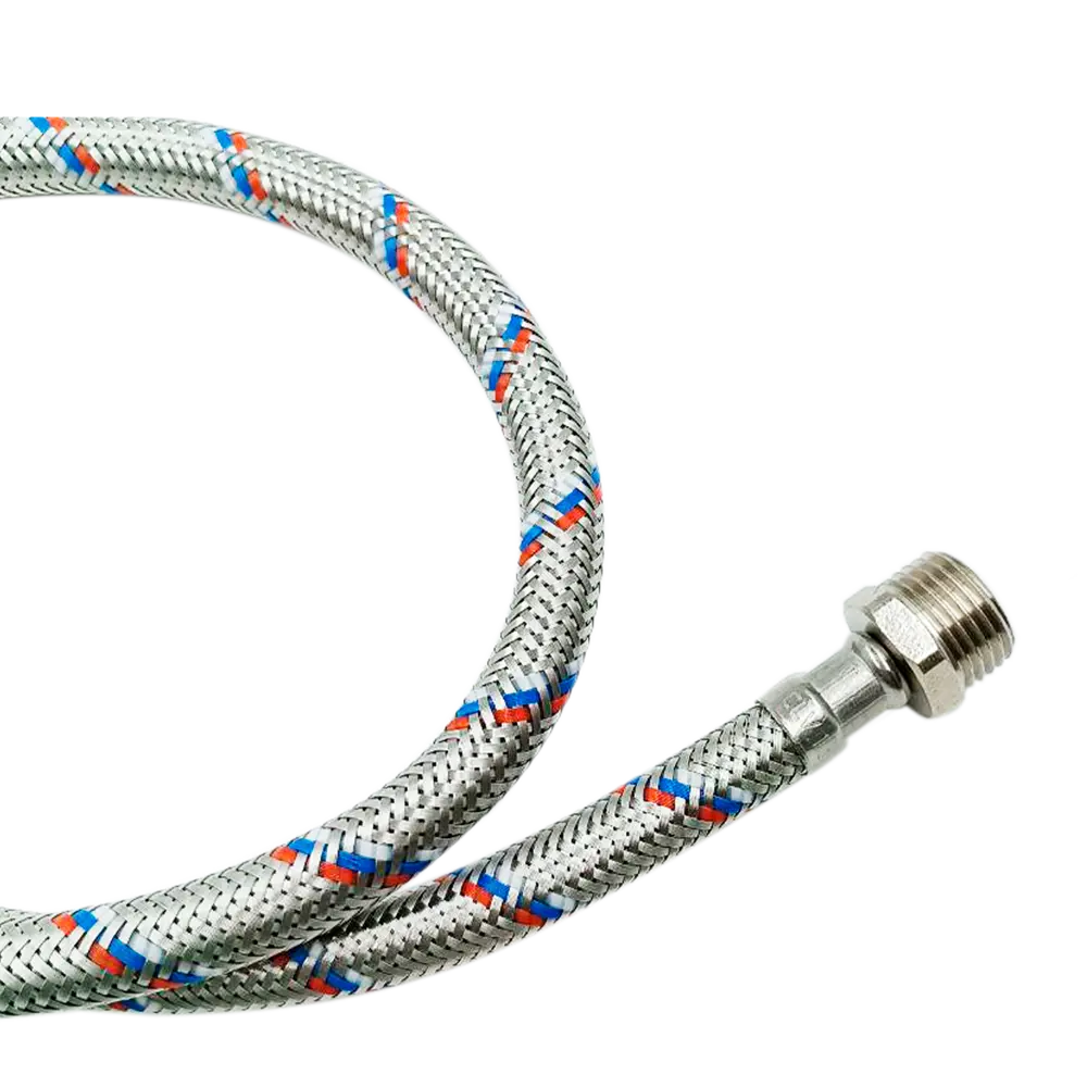 РОСТЕРМ - Гибкая подводка для воды 1/2" 50 см с оплеткой из нержавеющей стали 89409386 STLM-1579041 - Вид №2