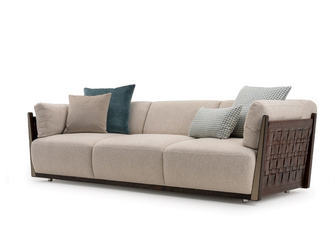 Диван из ткани и эвкалипта Turri Net ARCH-00126668 - Вид №1