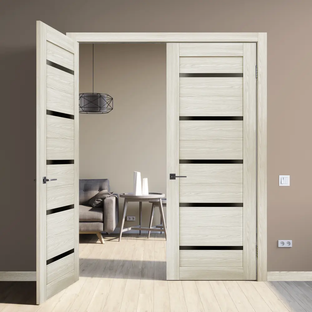 Комплект двери Artens Дукато горизонтальная глухая 90x200 см Hardflex цвет бора с добором 150 мм STLM-2004949 - Вид №3