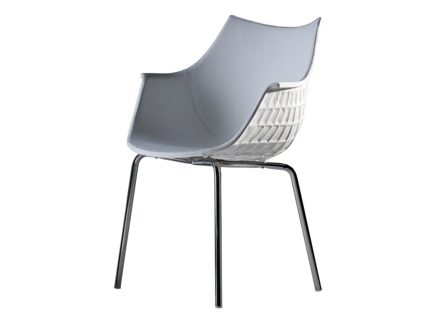 Стул из поликарбоната и кожи с подлокотниками Driade солнечные часы ARCH-00038234