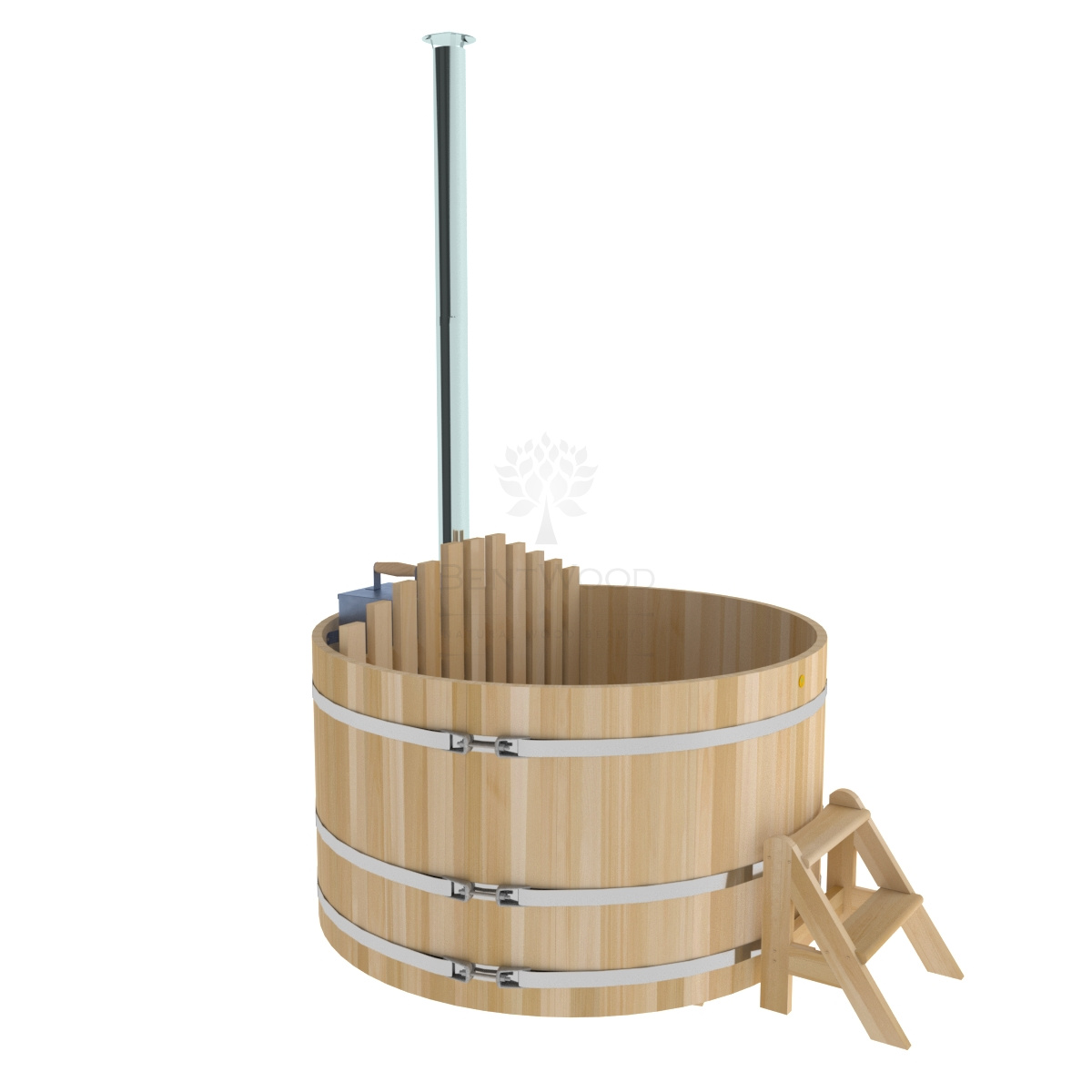 1603 Фурако из кедра D=1.8 с внутренней печкой. Высота 1,0м. Исполнение "Премиум". Alyarus 