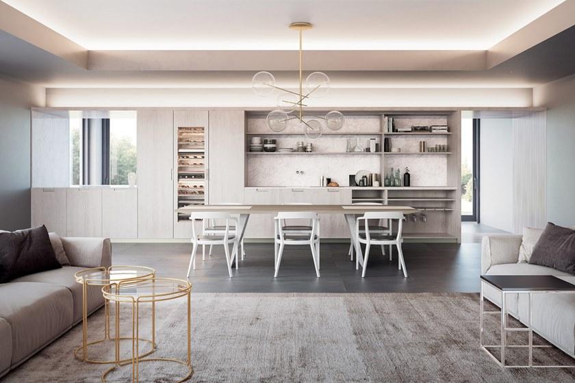 GD Arredamenti Модульная кухня из лиственницы с островом Velvet sun-id-1419497 - Вид №2