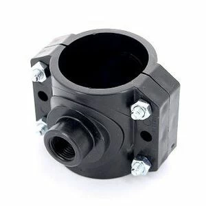 Врезка монтажная 63 x 1/2" ВР, 4 болта, для труб ПНД UNIDELTA