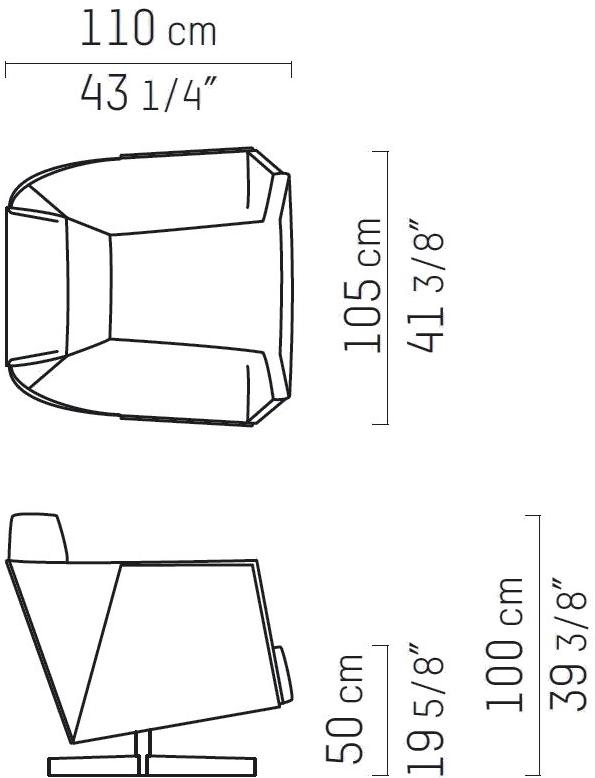 Piet Boon Вращающееся кресло с обивкой Heit Pbc 02.09.0 - Вид №5