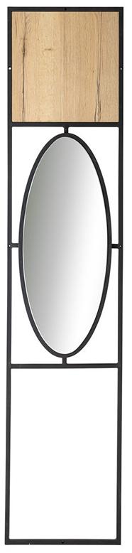 1845 Панель для прихожей с зеркалом Loft Дуб Натур R-HOME 4009302H_Натур - Вид №2