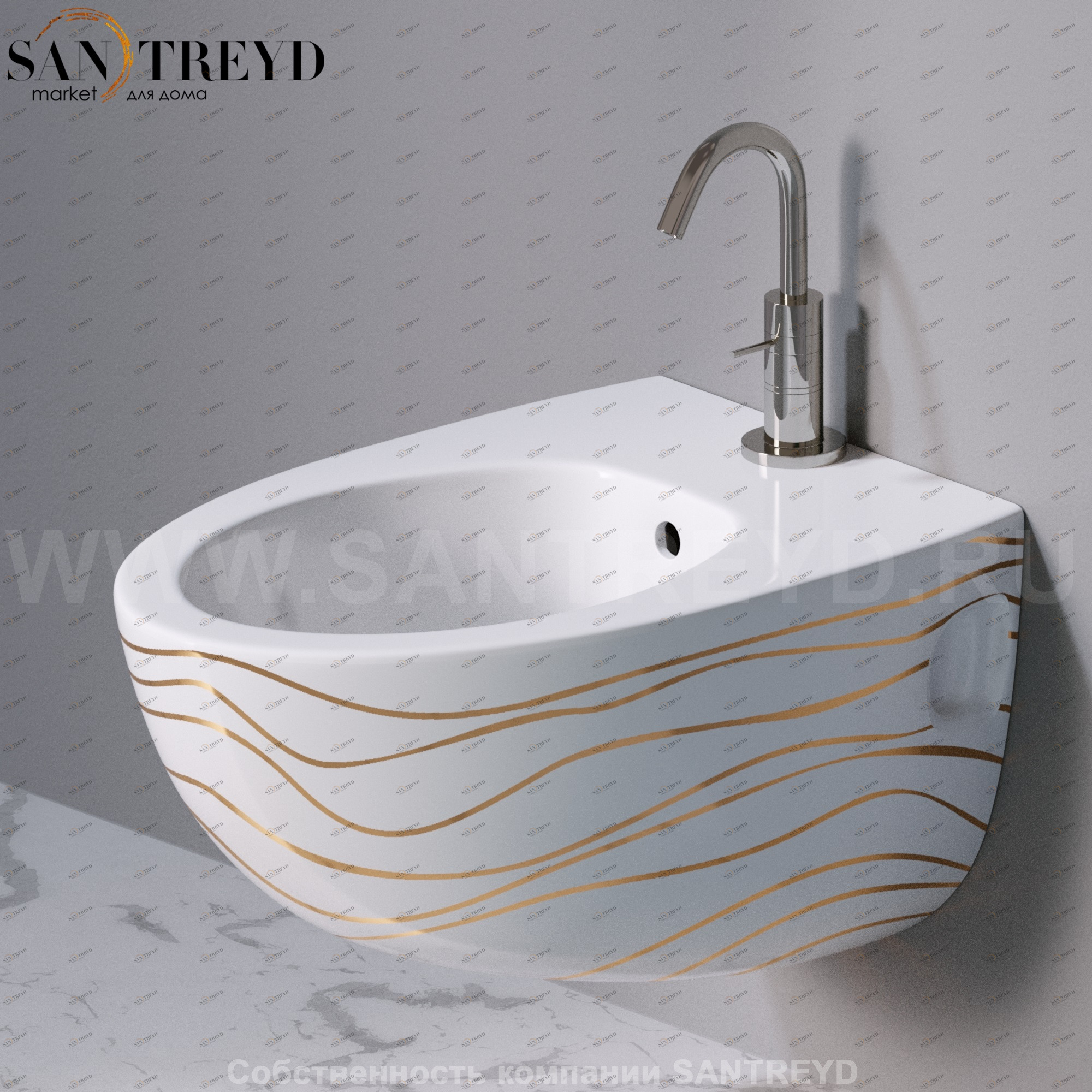 S512410G Биде подвесное OVAL A. e T. Italia AeT ITALIA