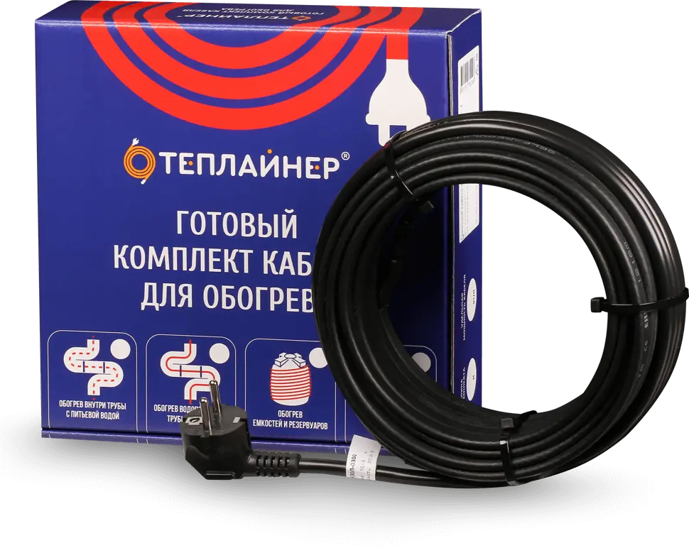 93750151 Греющий кабель Теплайнер Roof КСК-30 180 Вт 6 м STLM-0565083