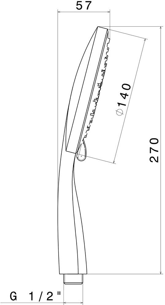 newform Ручной душ с 3 струями Set doccia 2770 - Вид №1