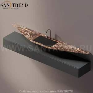 AELLN0AA12426DD Подвесная раковина настенная прямоугольная Agape Ell