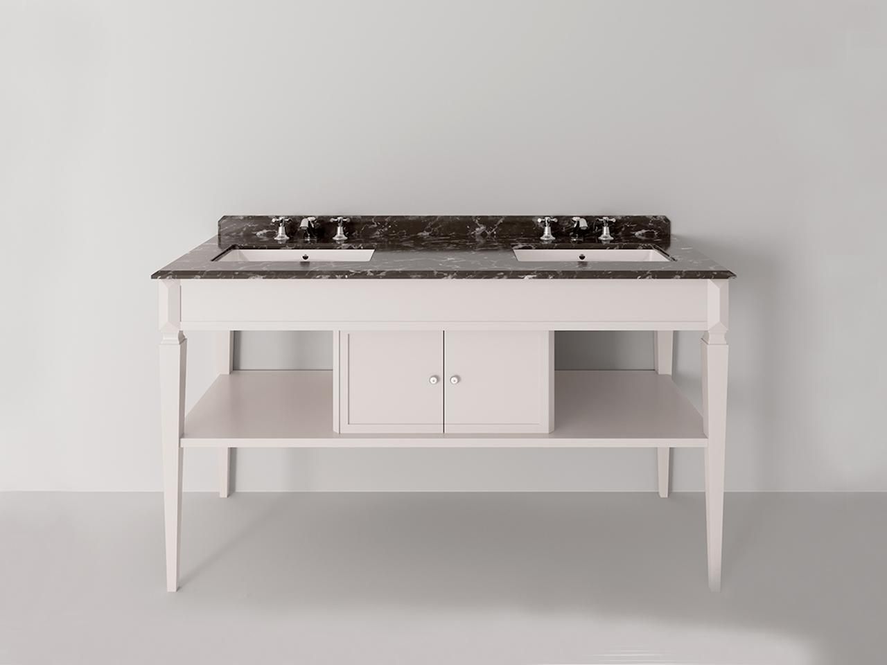 Двойная деревянная раковина со встроенной раковиной Park Avenue CHARLENE 2 ARCH-00126397 - Вид №1