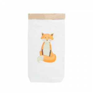 Эко-мешок для игрушек "Лисичка" из крафт бумаги VAMVIGVAM  282021 Белый;бежевый