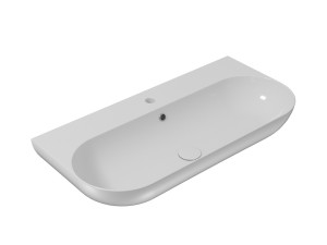 Керамическая овальная подвесная раковина