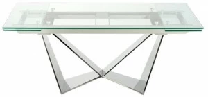 Angel Cerdá Раздвижной прямоугольный стол из стали и стекла Urban deco 1027