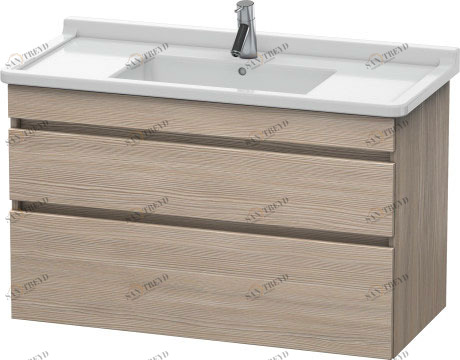 DS648903131 DuraStyle Тумбочка подвесная Сосна серебристая, декор Duravit