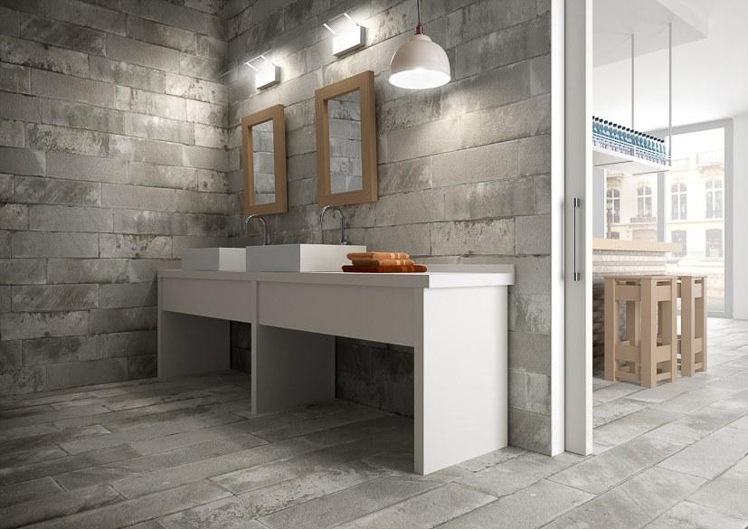 Aparici Настенная керамическая плитка под бетон Brickwork sun-id-1491341 - Вид №1