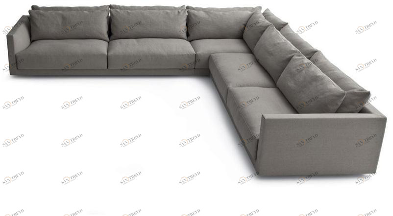Poliform Модульный угловой диван из ткани Bristol sun-id-1376240
