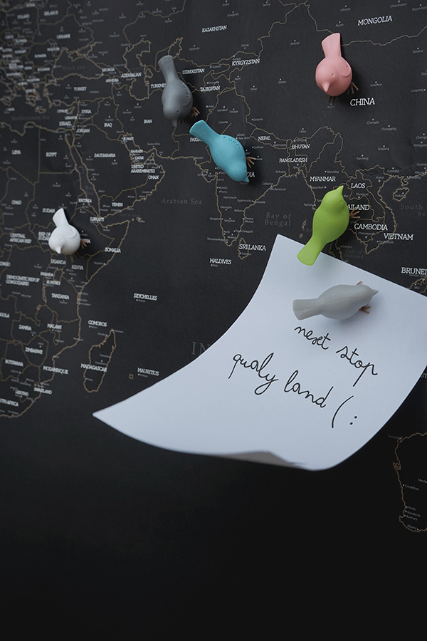 Магниты на холодильник Mini Sparrow, 6 шт Qualy QL10258PT - Вид №2