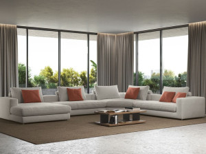 Модульный тканевый диван