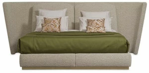 Roche Bobois Двуспальная кровать из ткани с мягким изголовьем Paris paname