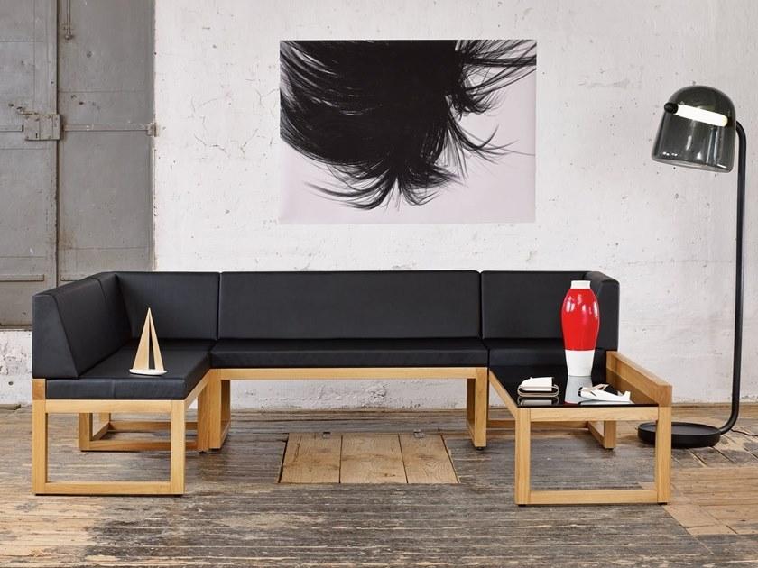 TON Модульная кожаная скамейка со спинкой, обитая sun-id-1476006 - Вид №1