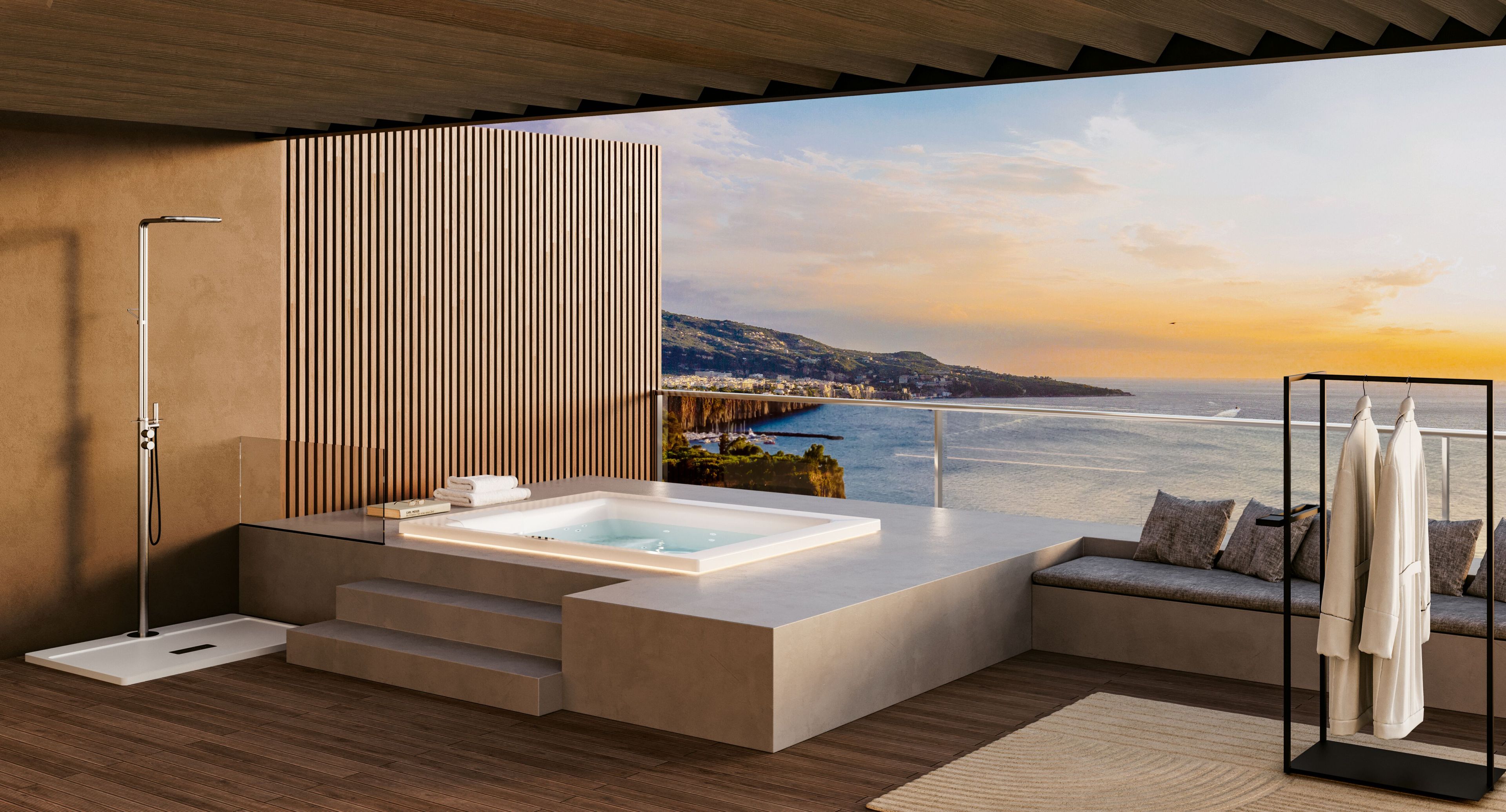 3-местный прямоугольный встраиваемый мини-бассейн DISENIA HELBA 210 ARCH-00028513 - Вид №1