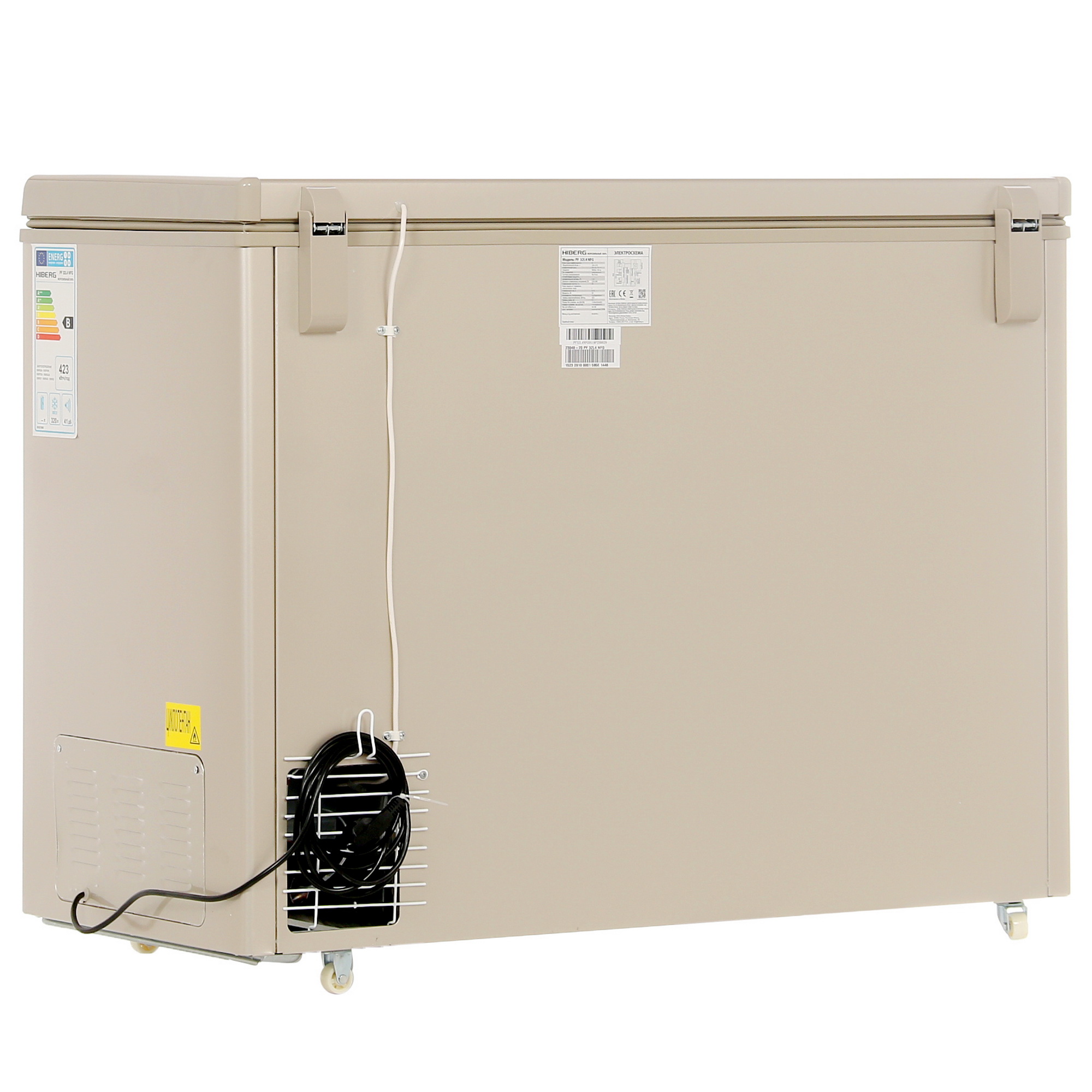 8127649 Морозильный ларь HIBERG PF 32L4 NFG золотистый STDN-0080956 - Вид №4