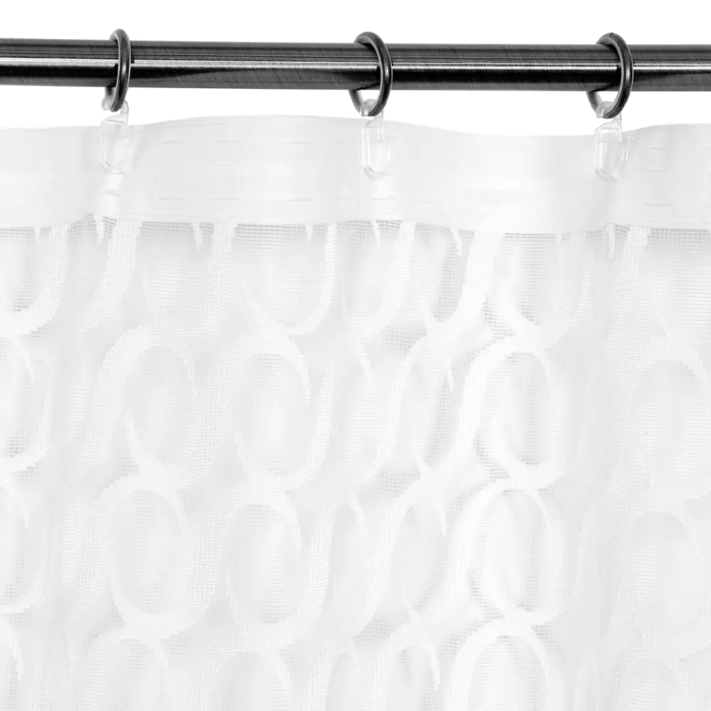 Тюль на ленте «Сканди», 250x260 см, геометрия, цвет белый AMORE MIO STLM-2193035 - Вид №5