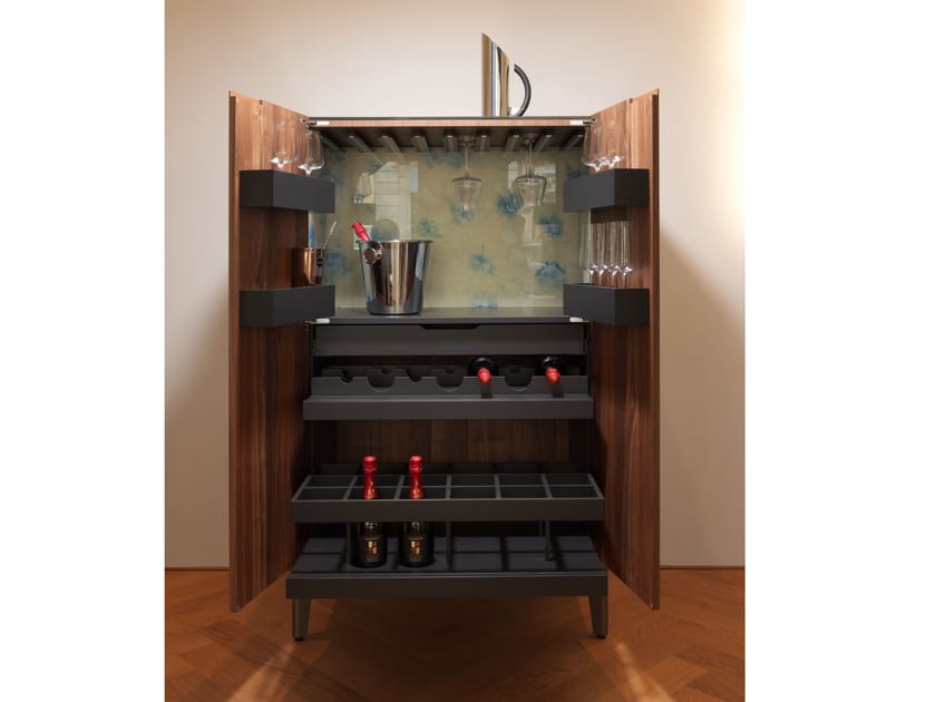 Деревянный барный шкаф со встроенным освещением Casamania & Horm плотина ARCH-00068034