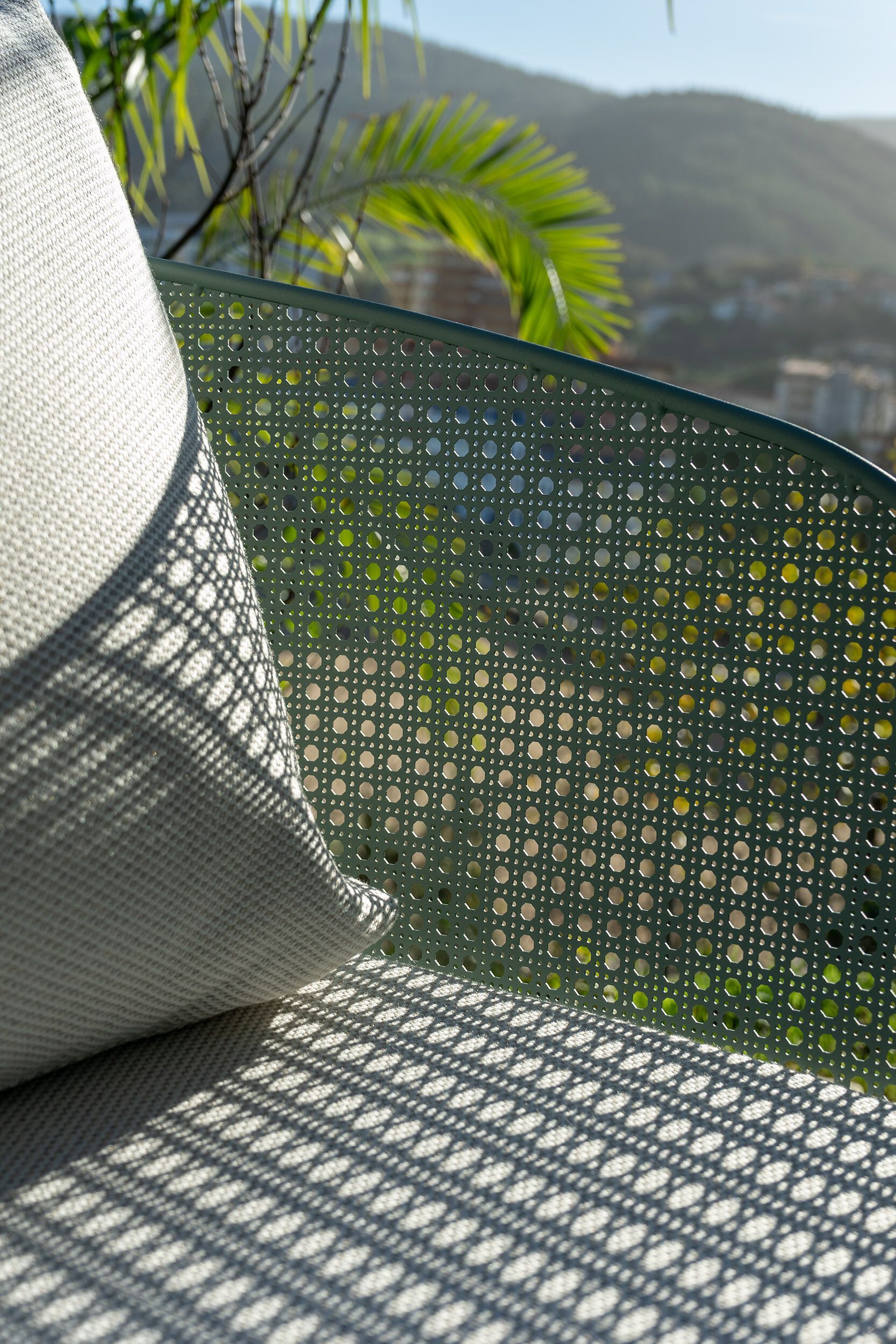 Садовый диван из ткани и стальной конструкции iSimar ARCH-00133602 - Вид №3