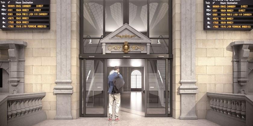 ASSA ABLOY Автоматическая раздвижная система с прочным профилем Porte automatiche scorrevoli sun-id-1453959 - Вид №3