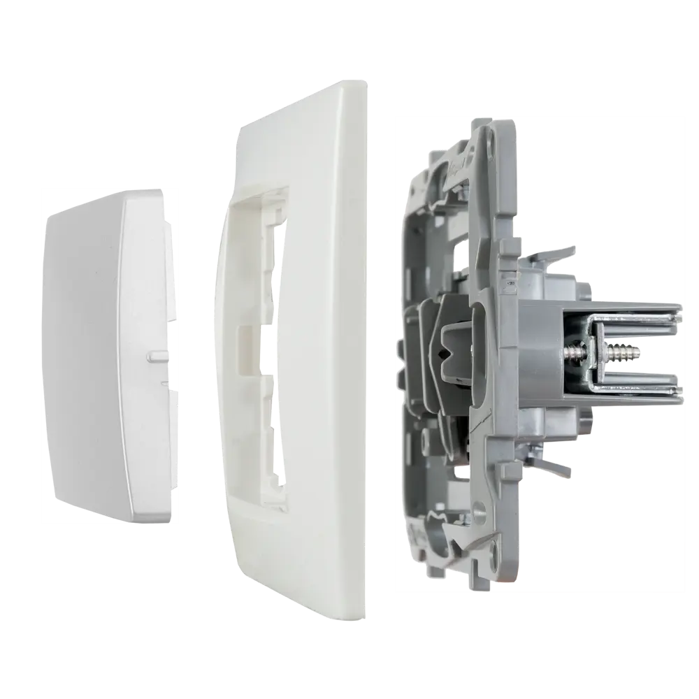 Legrand Etika: Одноклавишный переключатель в алюминиевом исполнении 17356812 STLM-0008018 - Вид №5