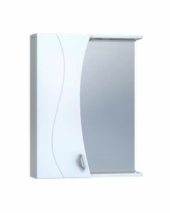 Зеркало Faina 550 левый, со спотом550⨉150⨉700 мм белый