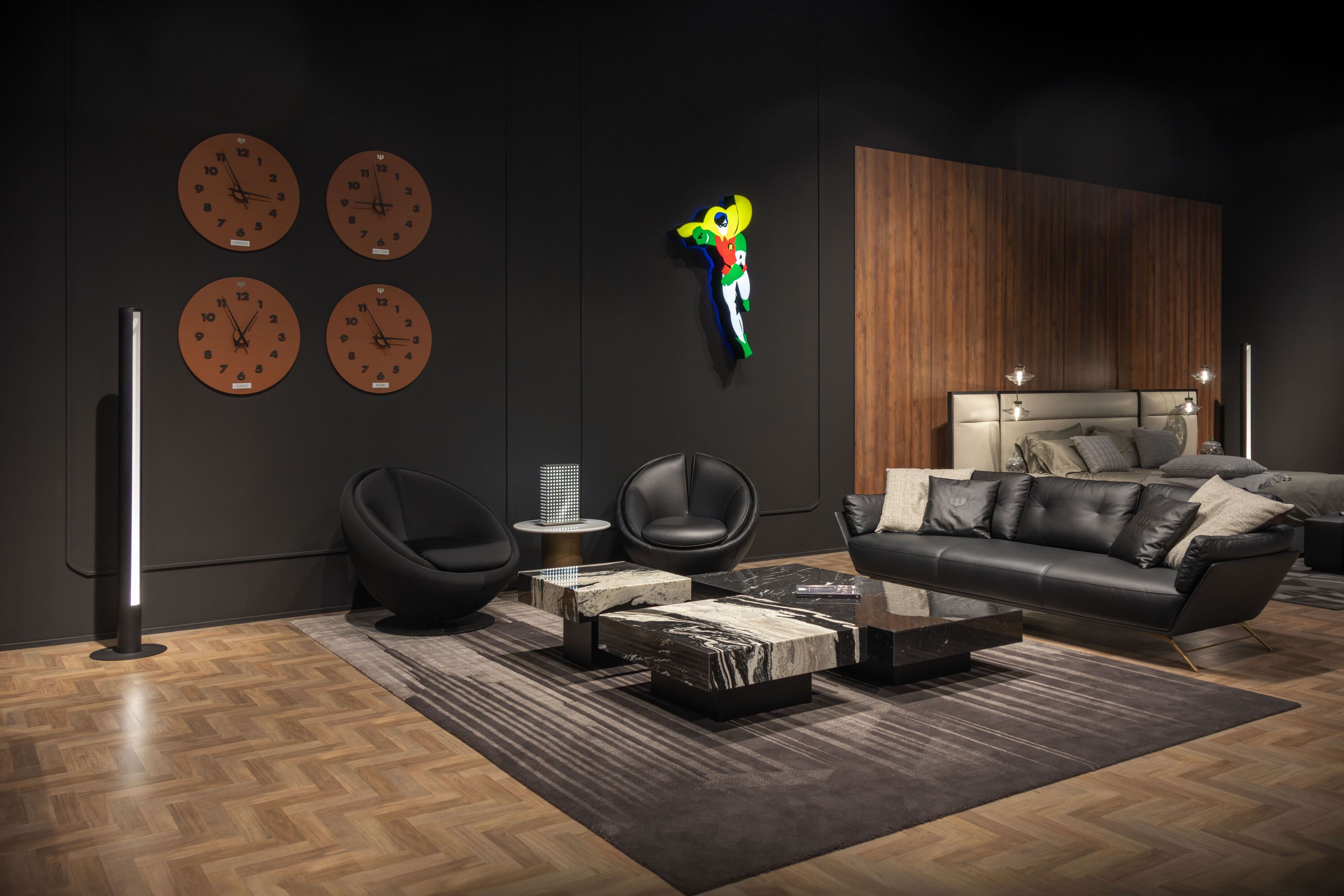 3-местный кожаный диван Wayne Enterprises Home Collection WE-001 ARCH-00005256 - Вид №2