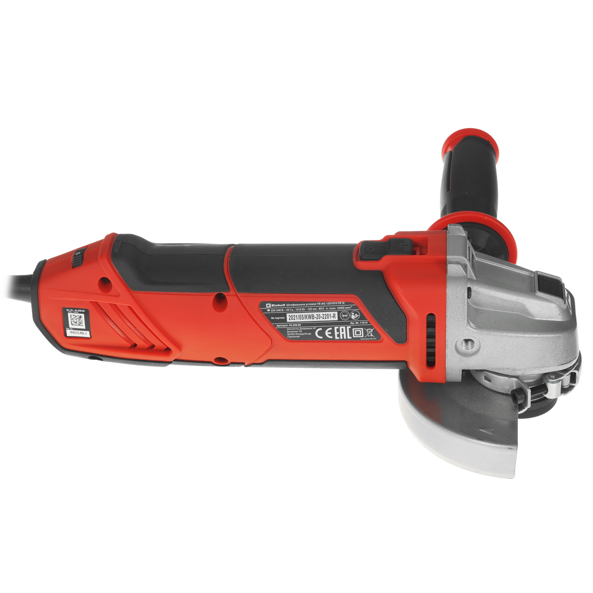 Углошлифовальная машина (УШМ) Einhell TE-AG 125/1010 CE Q 5346597 STDN-0036952 - Вид №3