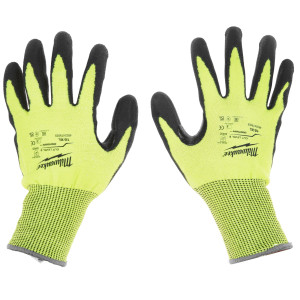 Перчатки трикотажные Milwaukee Hi-Vis Cut level 4/D 10/XL 5478068