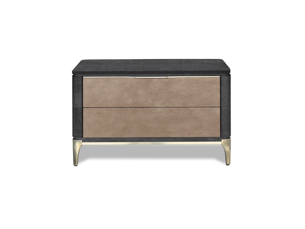 Деревянная и кожаная тумбочка с ящиками Hurtado Evolution ARCH-00069563 - Вид №1