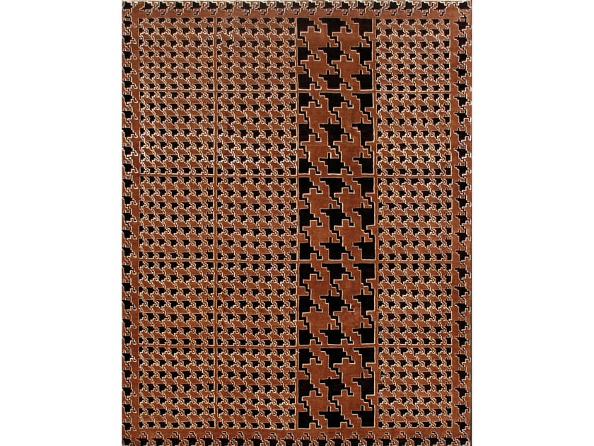 Прямоугольный ковер из шерсти и шелка Zollanvari Isfahan Gloss, Dots, Reload и Pazyryk - Дизайнер ARCH-00107257