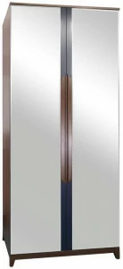 1416 Шкаф двухстворчатый с зеркалами Сканди Сапфир R-HOME