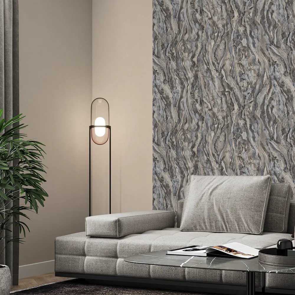 Обои флизелиновые Palitra Home бежевые 1.06 м HC71531-28 Onyx STLM-2034098 - Вид №2