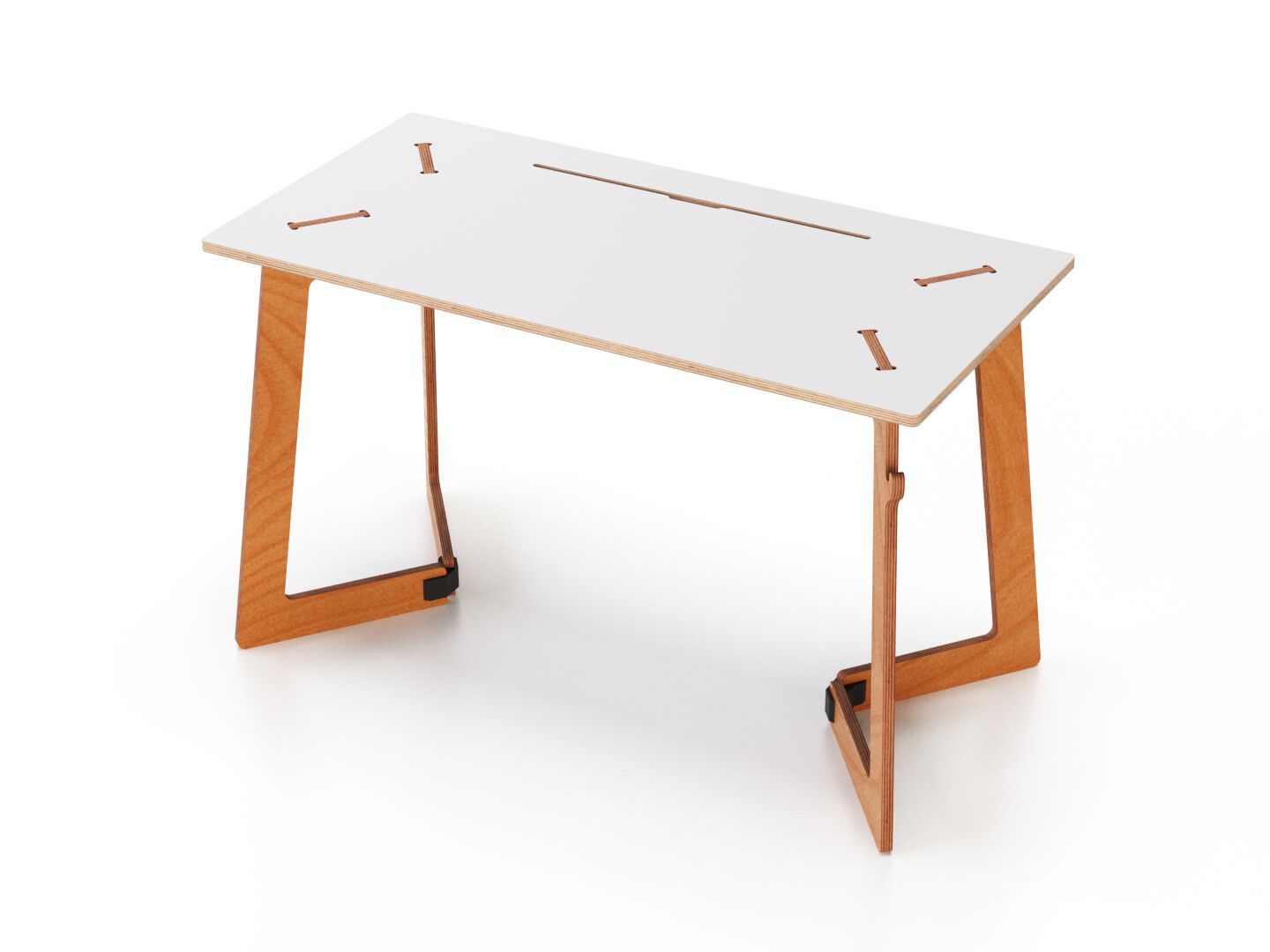 Рабочий прямоугольный стол с системой кабельных втулок Esposit Karya ARCH-00046974 - Вид №1